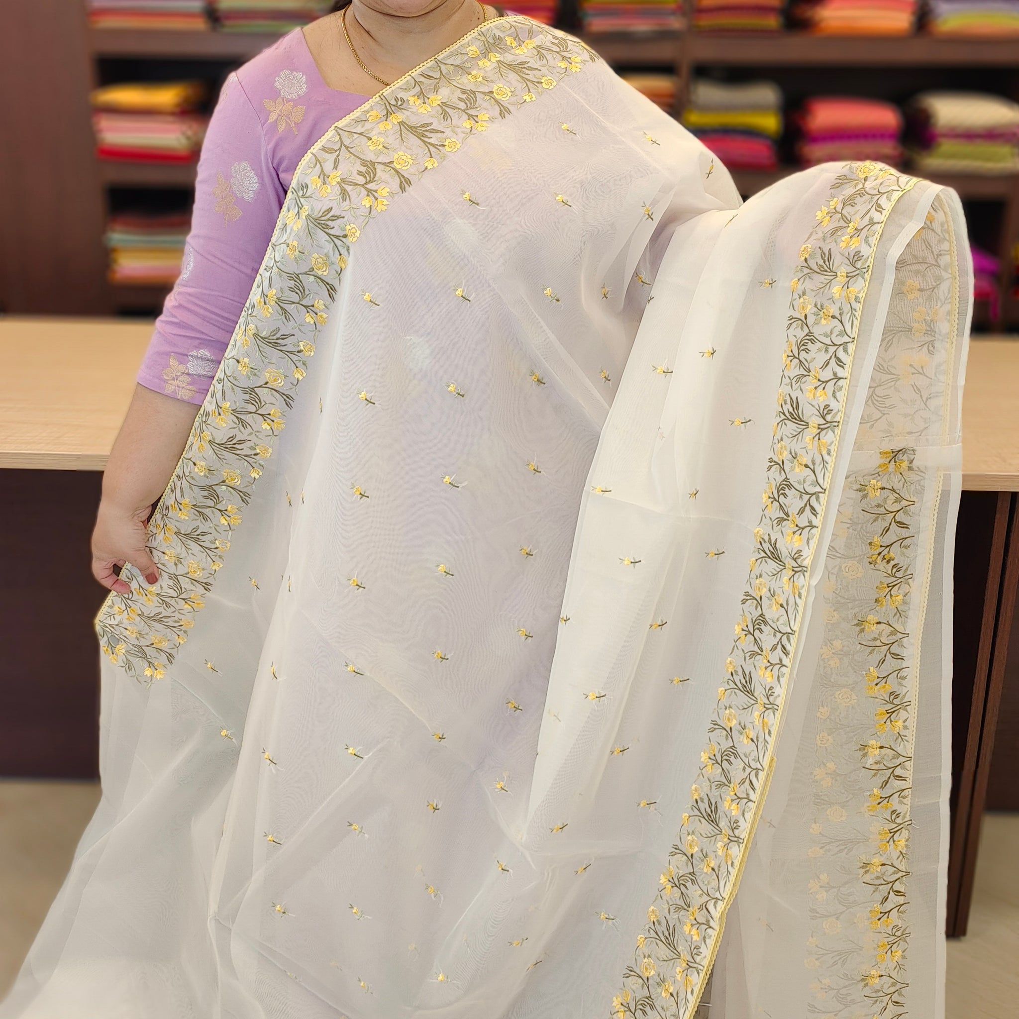 Organza Saree | TE100