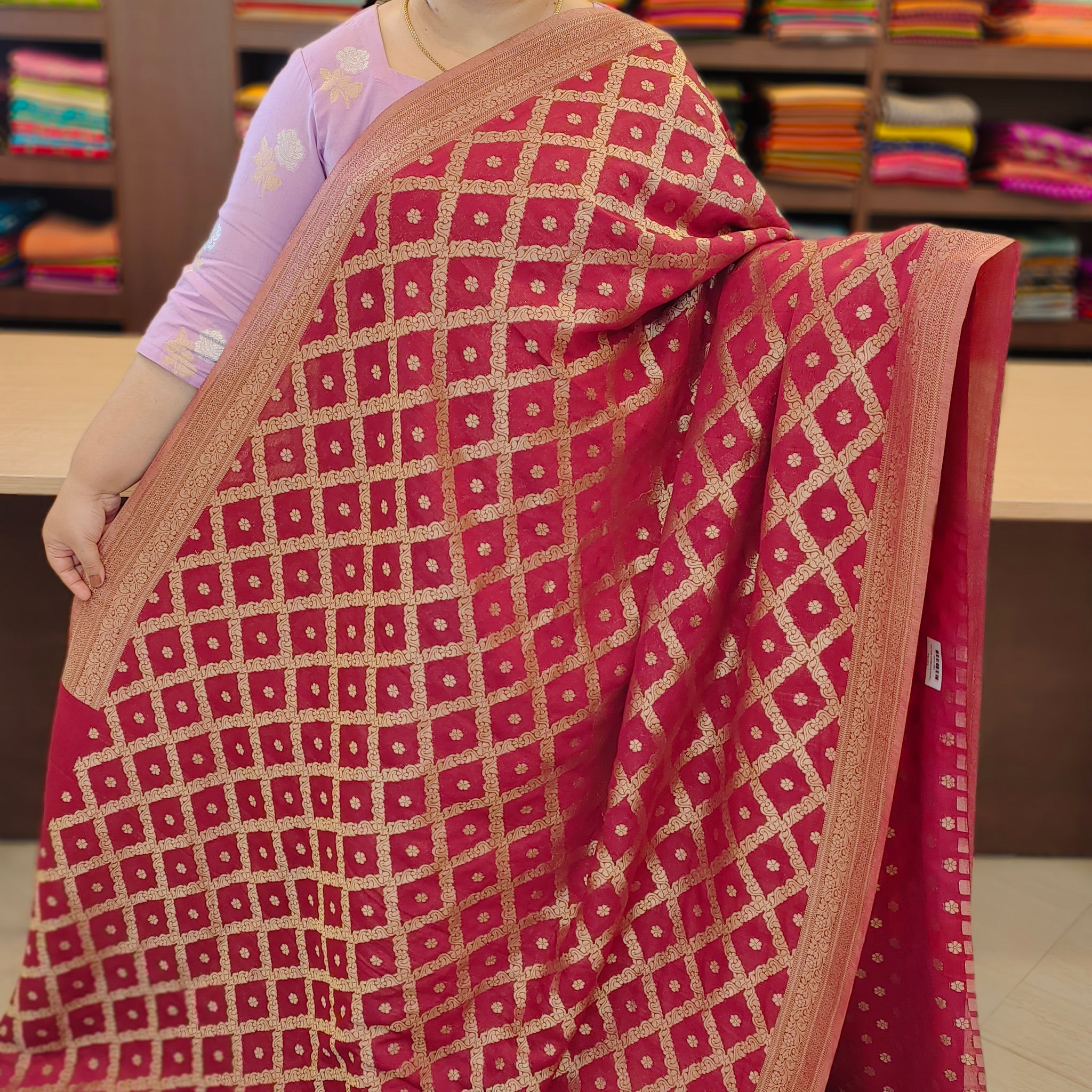 Crape Banarasi Saree | 1031