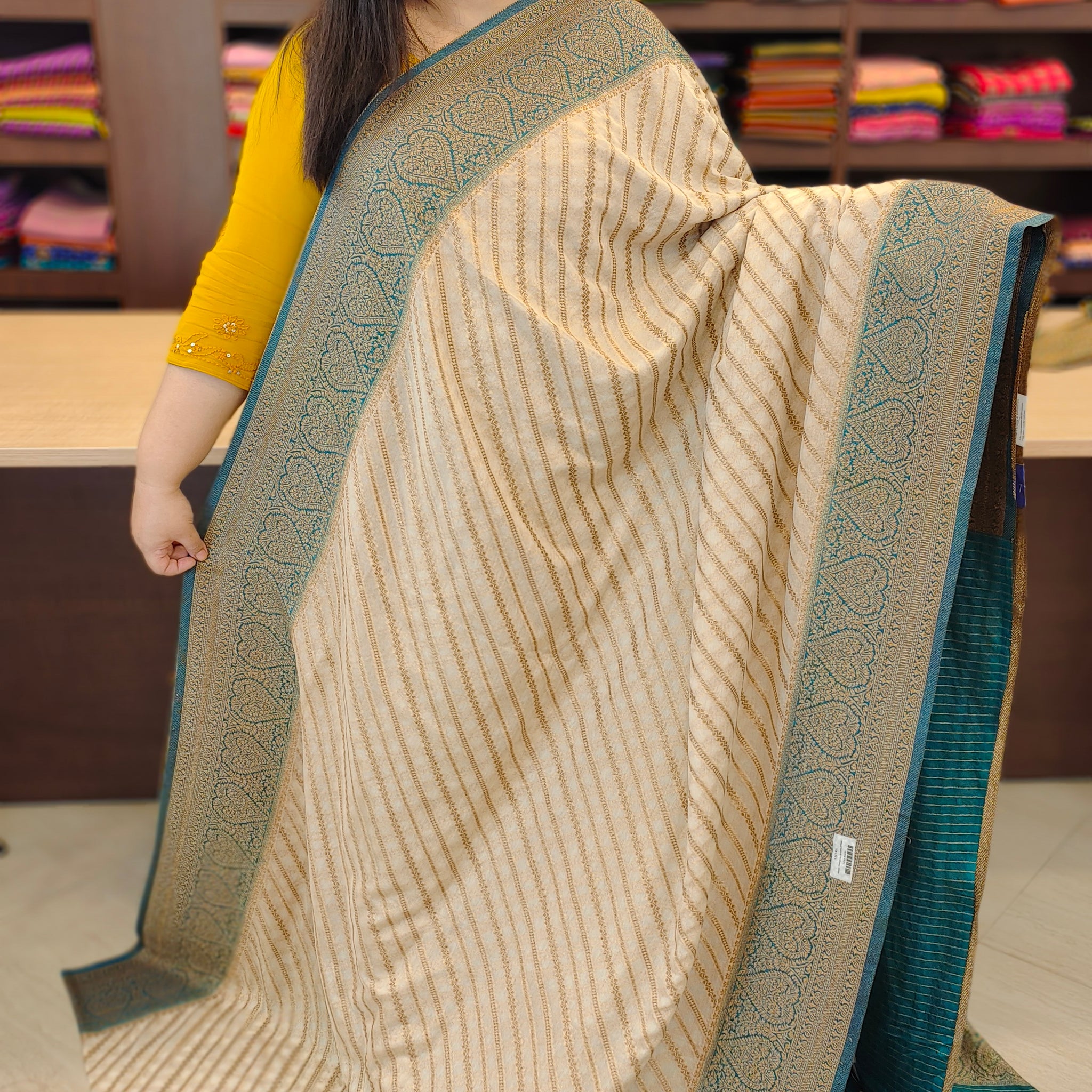 Khadi Georgette Saree | AG115