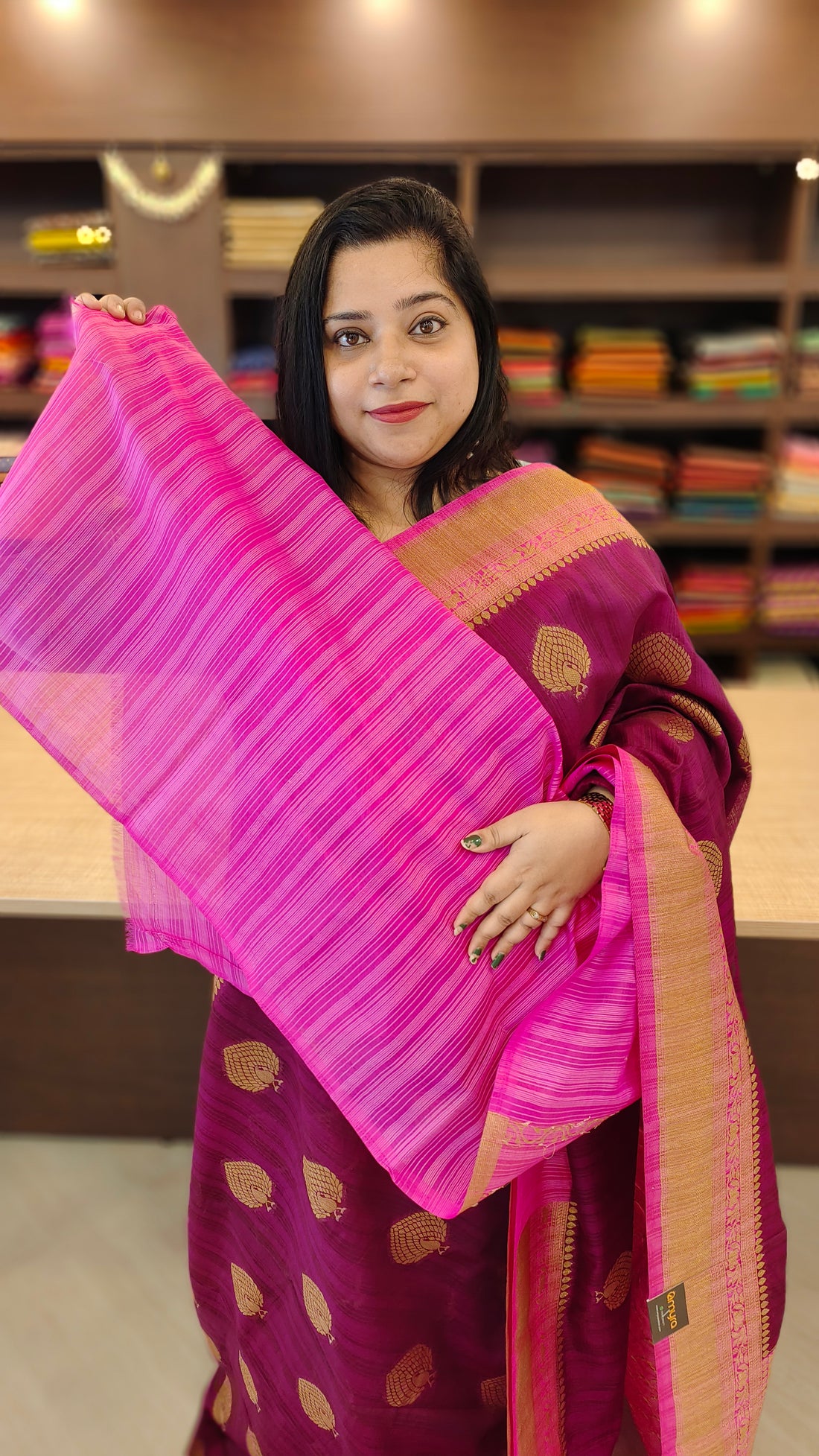 Linen Banarasi Saree | 1023