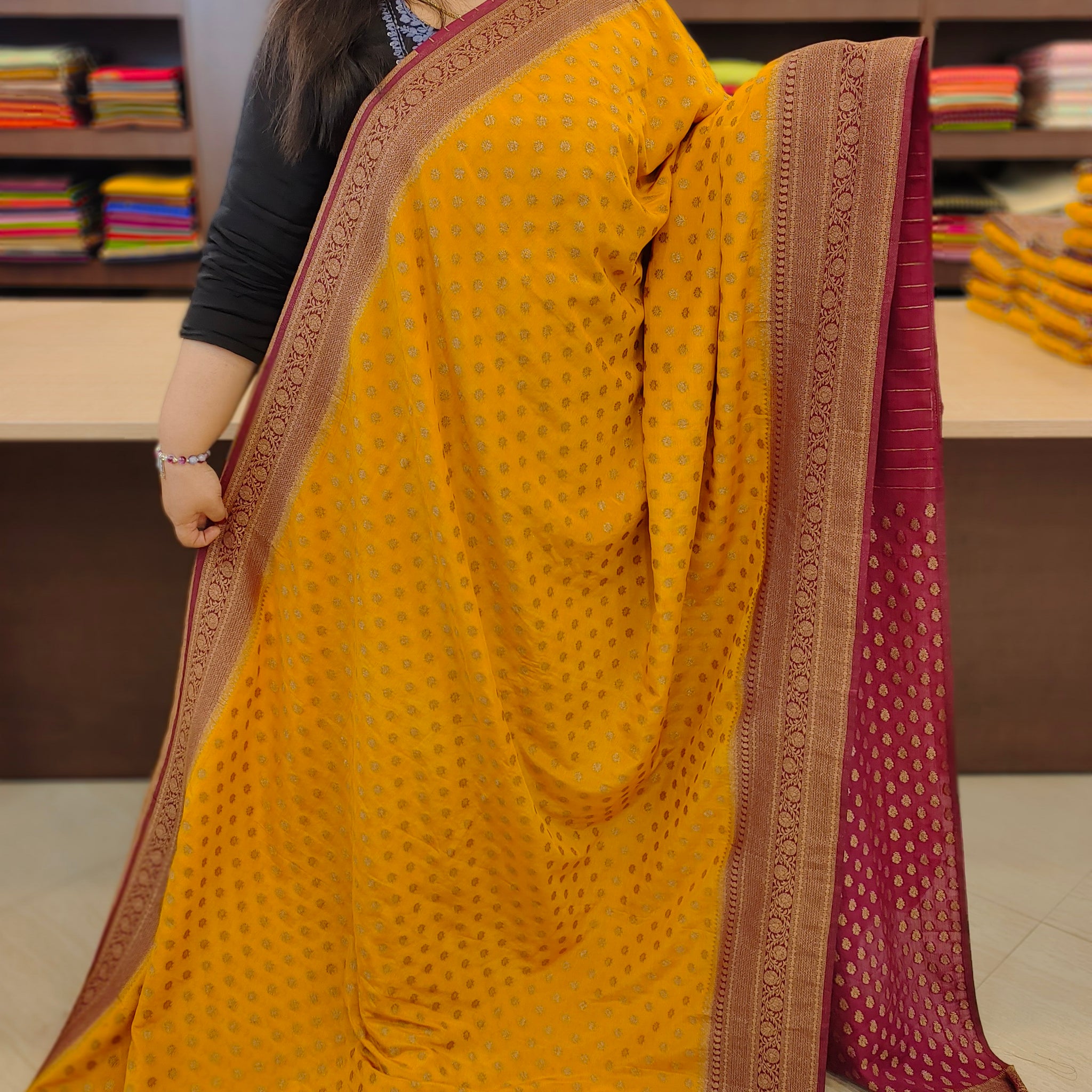 Khadi Banarasi Saree | AG272