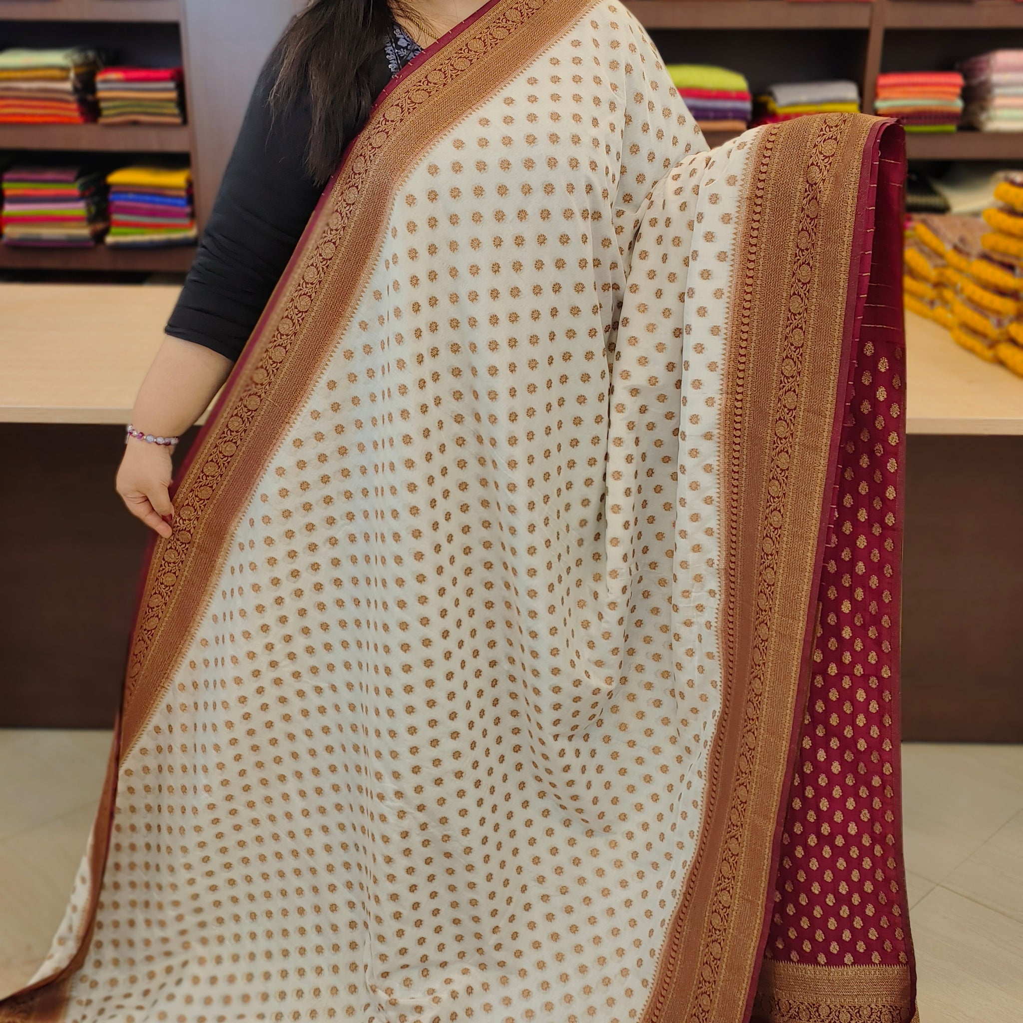 Khadi Banarasi Saree | AG271