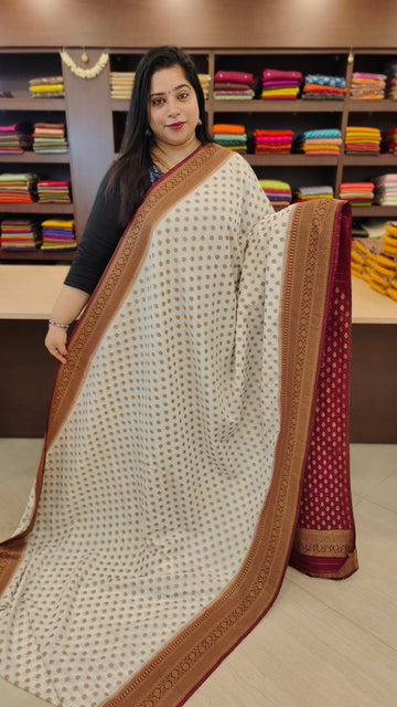 Khadi Banarasi Saree | AG271