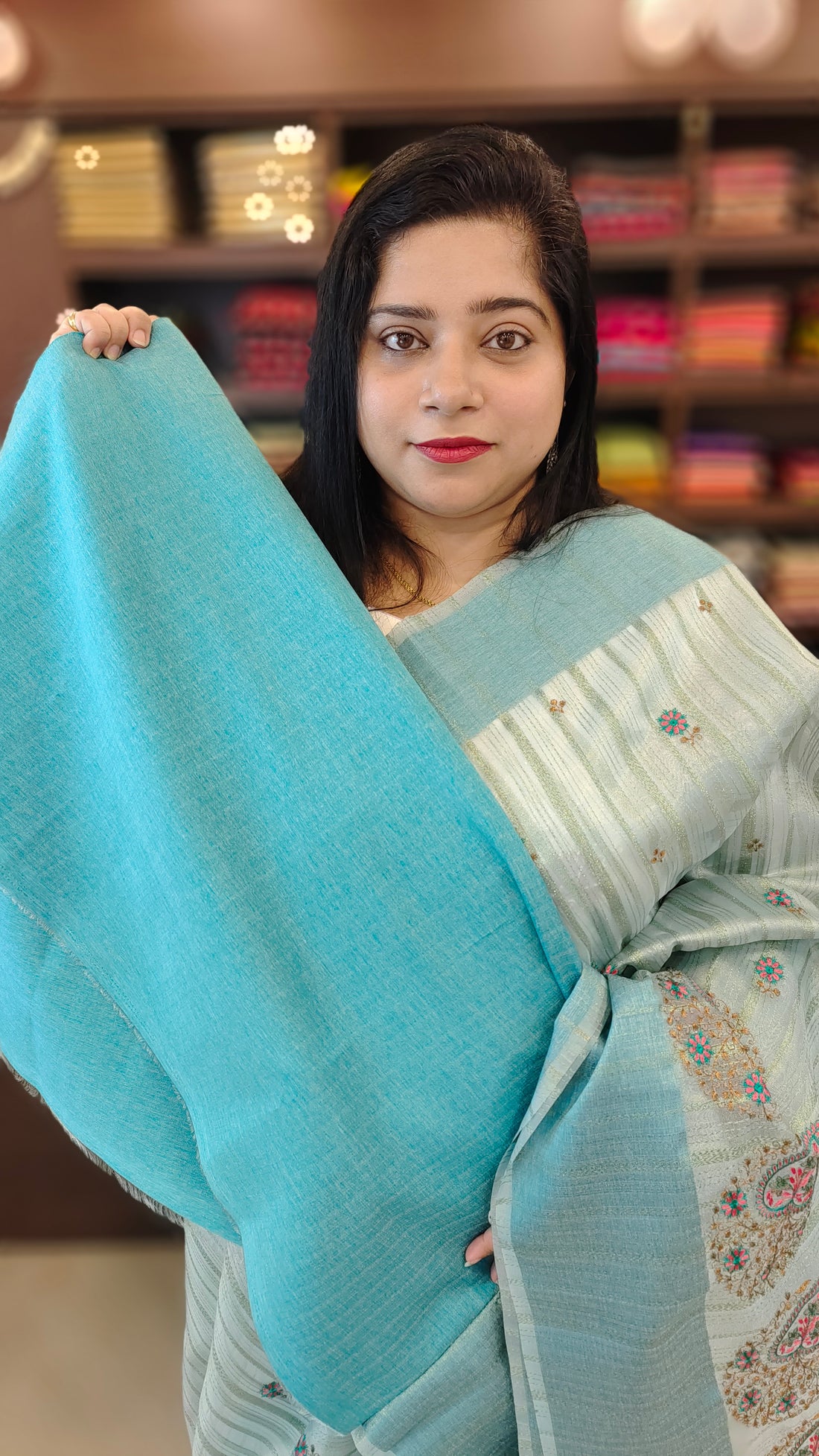 Tissue Organza Saree | AMS349