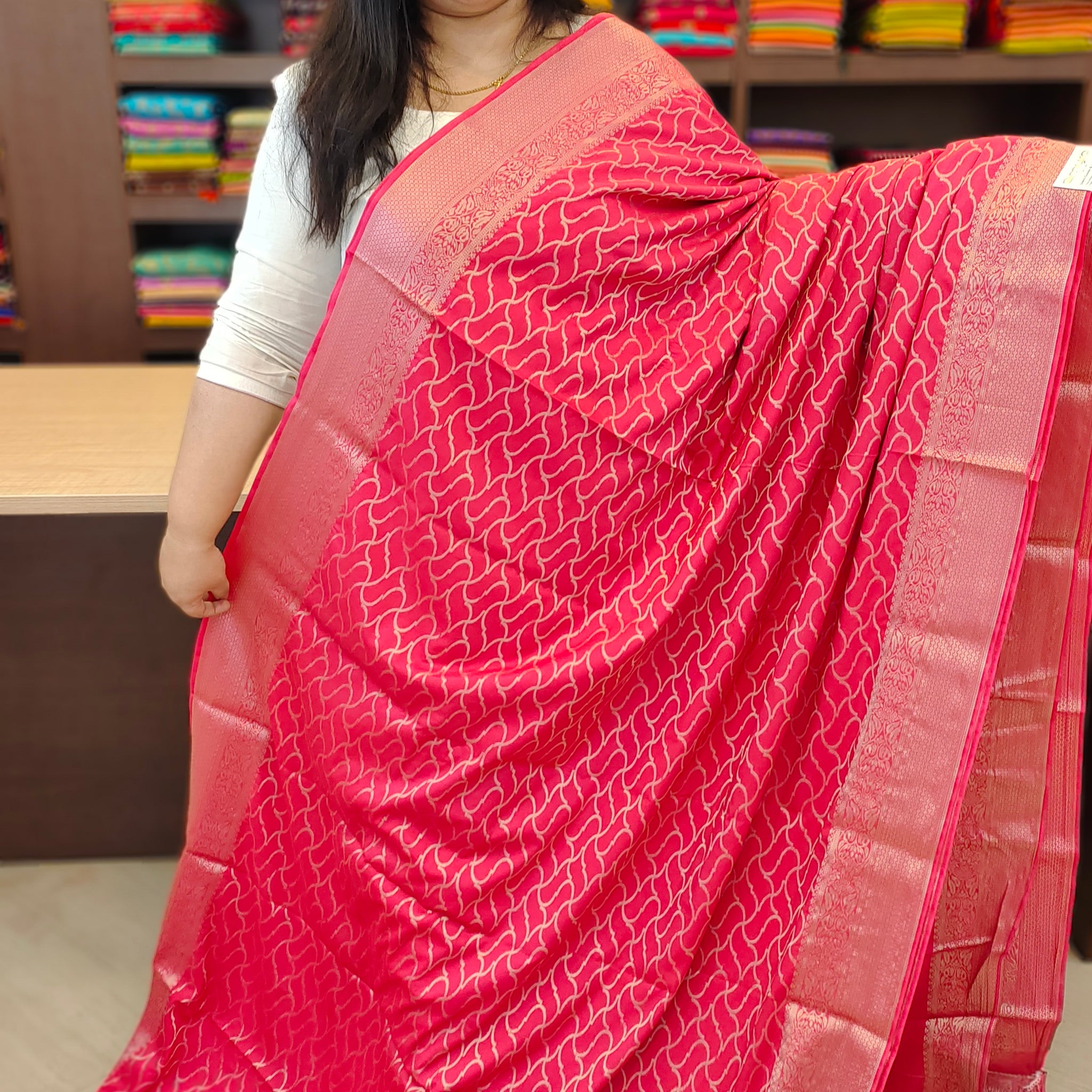 Crape Banarasi Saree | UT120