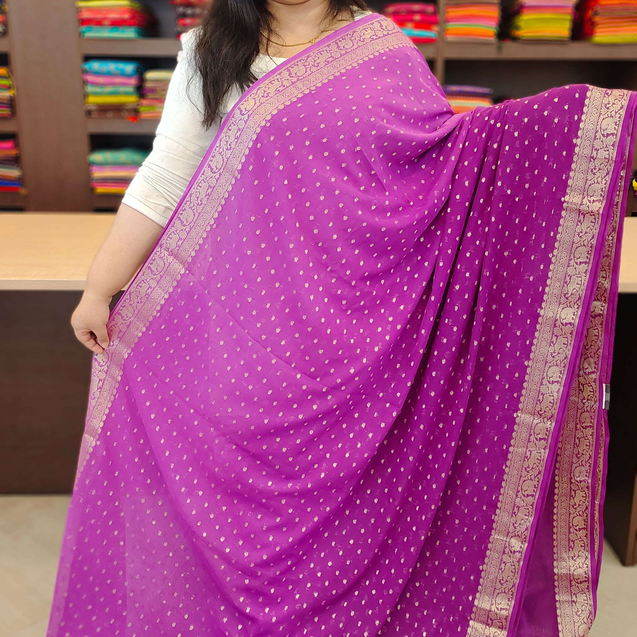 Georgette Banarasi Saree | PGA16