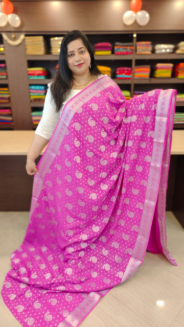 Georgette Banarasi Saree | RT187