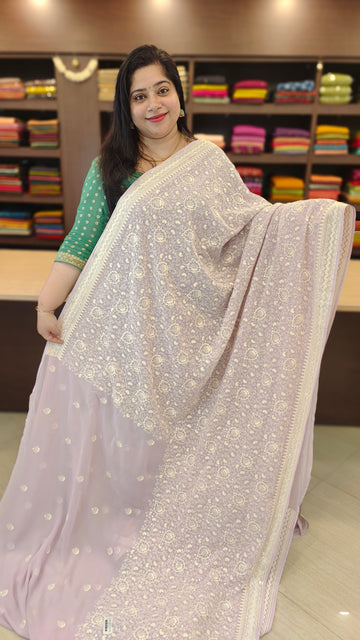 Georgette chikankari | SSWA23