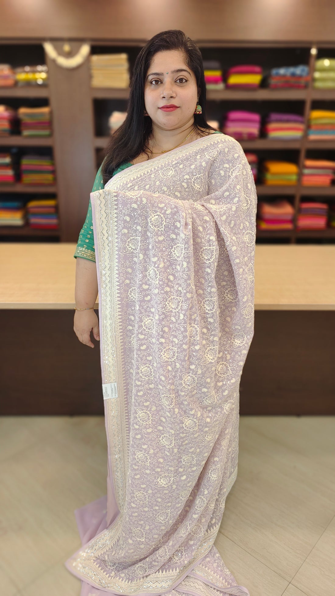 Georgette chikankari | SSWA23