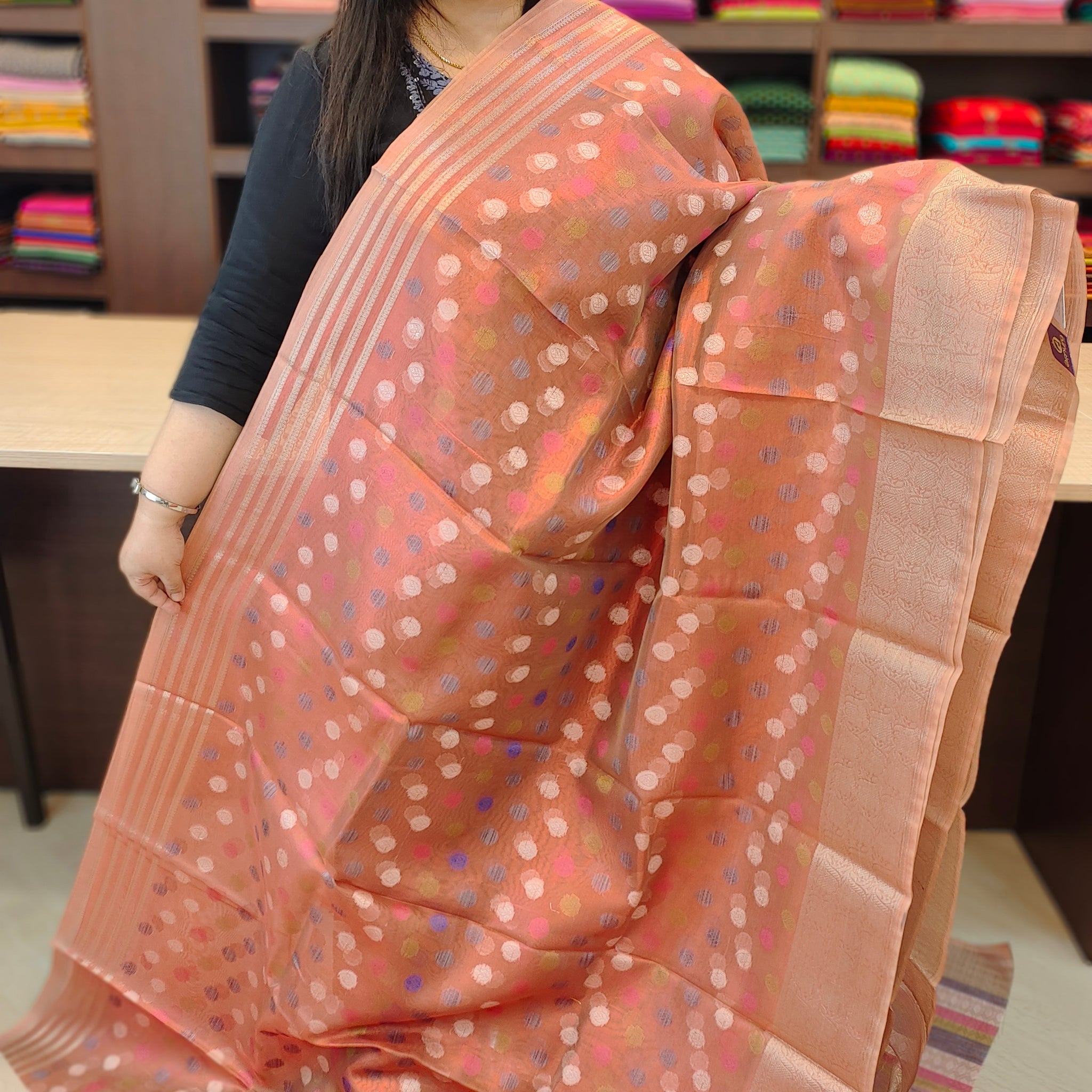 Tissue Organza Saree | AG120