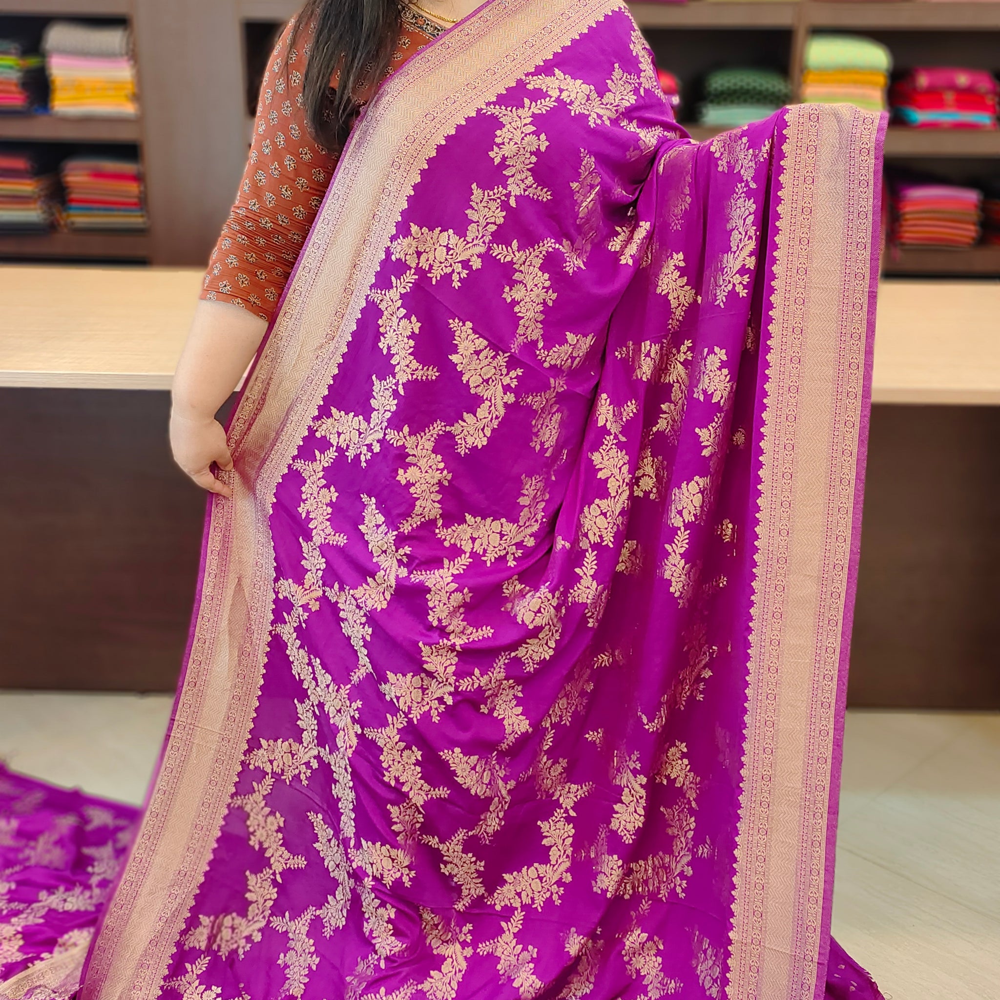 Crush Georgette Saree | PGD15