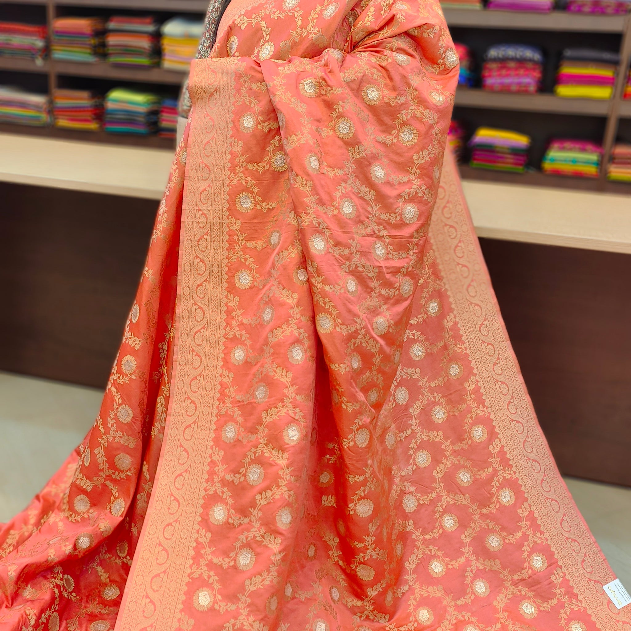 Semi Katan Saree | 1014