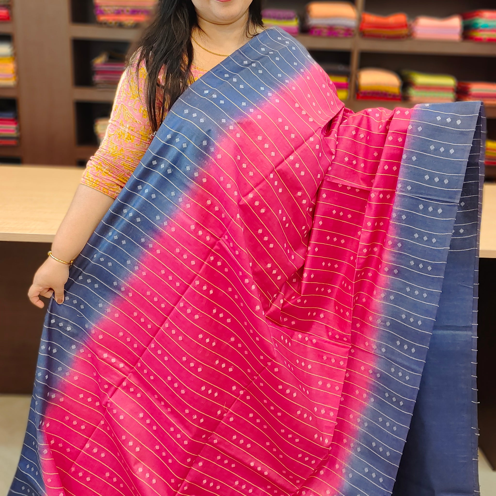 Semi Tussar Saree | ZA2100