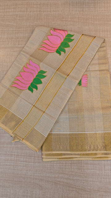 Tissue Kerala Saree | GS456