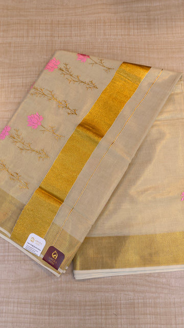 Tissue Kerala Saree | GS255