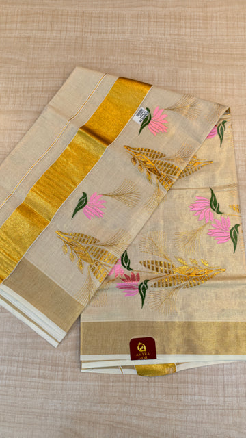 Tissue Kerala Saree | GS492