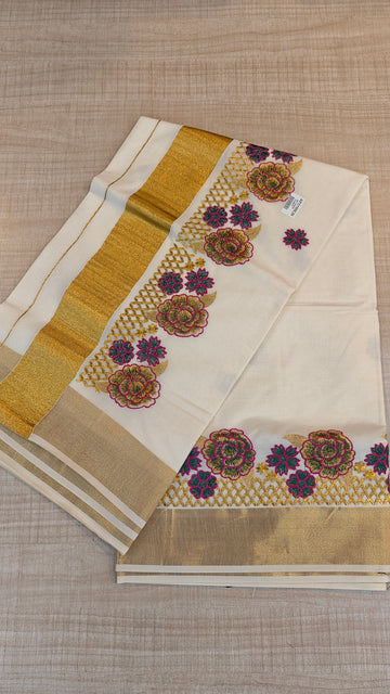 Cotton Kerala Saree | GS462