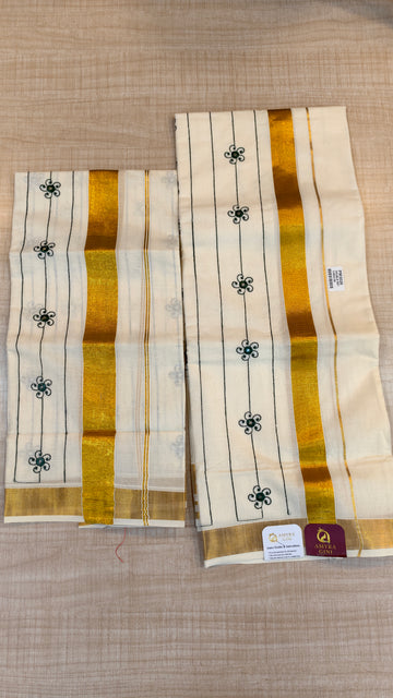 Cotton Set Mundu | GS146