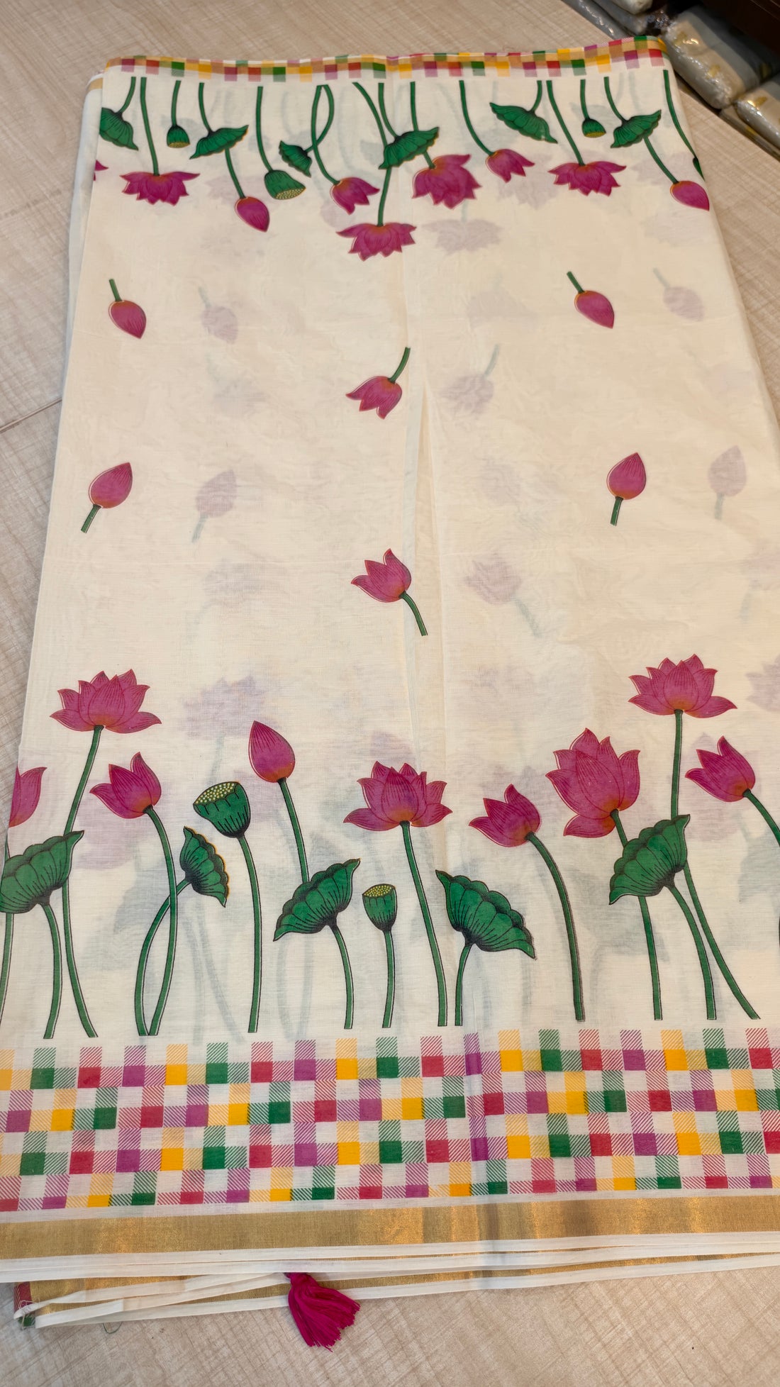Cotton Kerala Saree | GS690