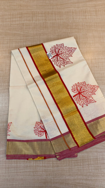 Cotton Kerala Saree | GS928