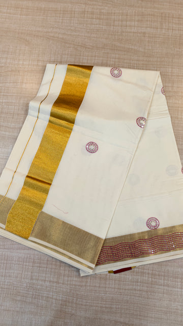 Cotton Kerala Saree | GS929
