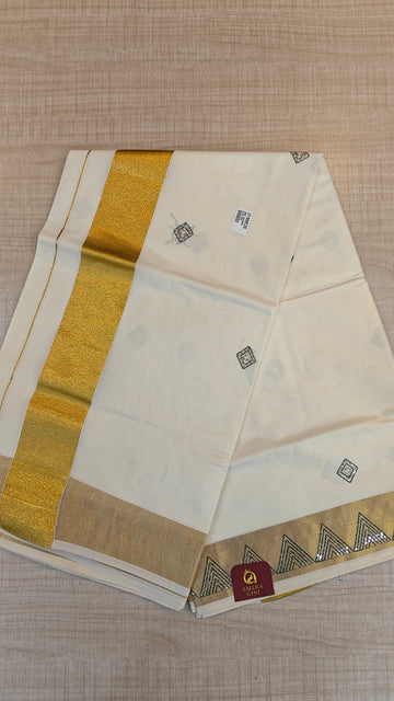 Cotton Kerala Saree | GS930