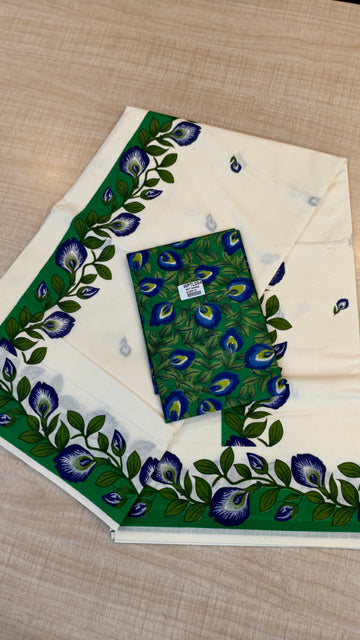 Cotton Kerala Saree | GS933