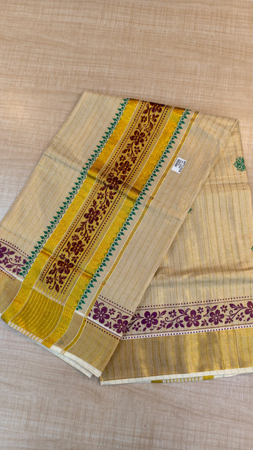 Tissue Kerala Saree | GS912