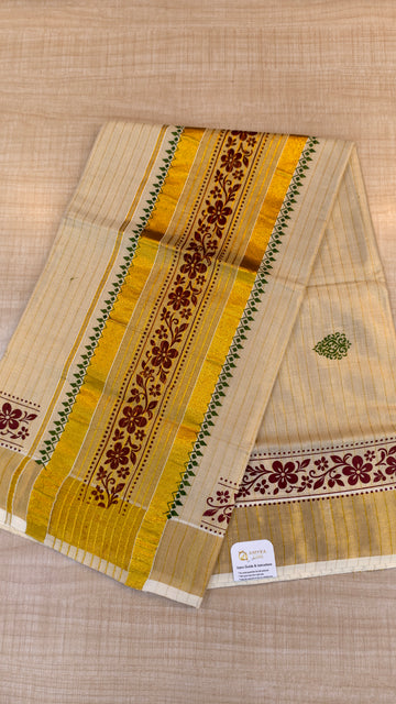 Tissue Kerala Saree | GS915
