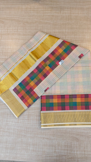 Cotton Kerala Saree | GS505