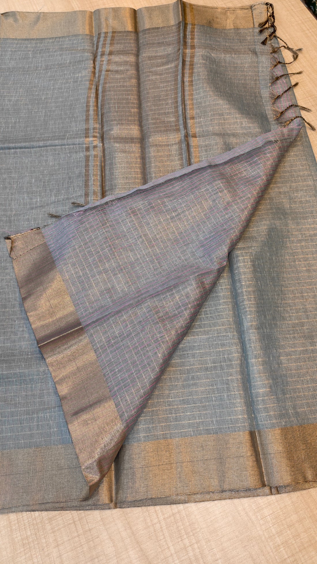 Linen Tissue Saree | SB01