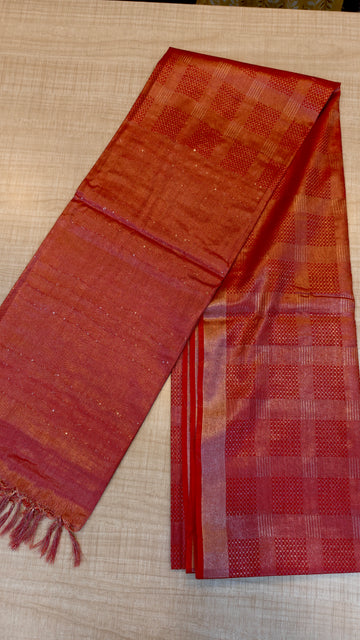 Tissue Tusser Saree | ZA100