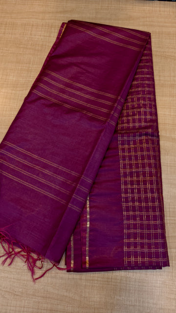 Bhagalpur Tusser Silk  Saree | ZA101