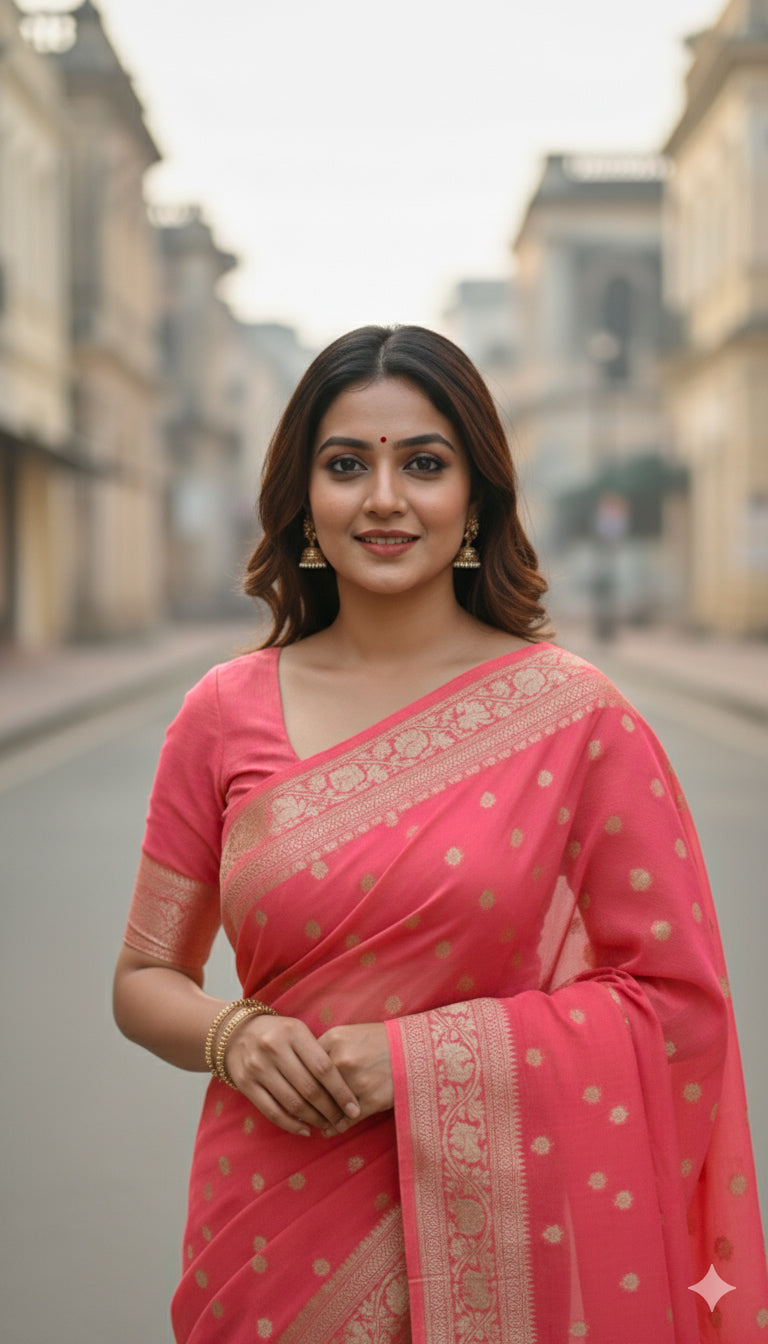 Georgette Banarasi Saree | 1026