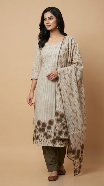 Semi Raw Silk Salwar | P631