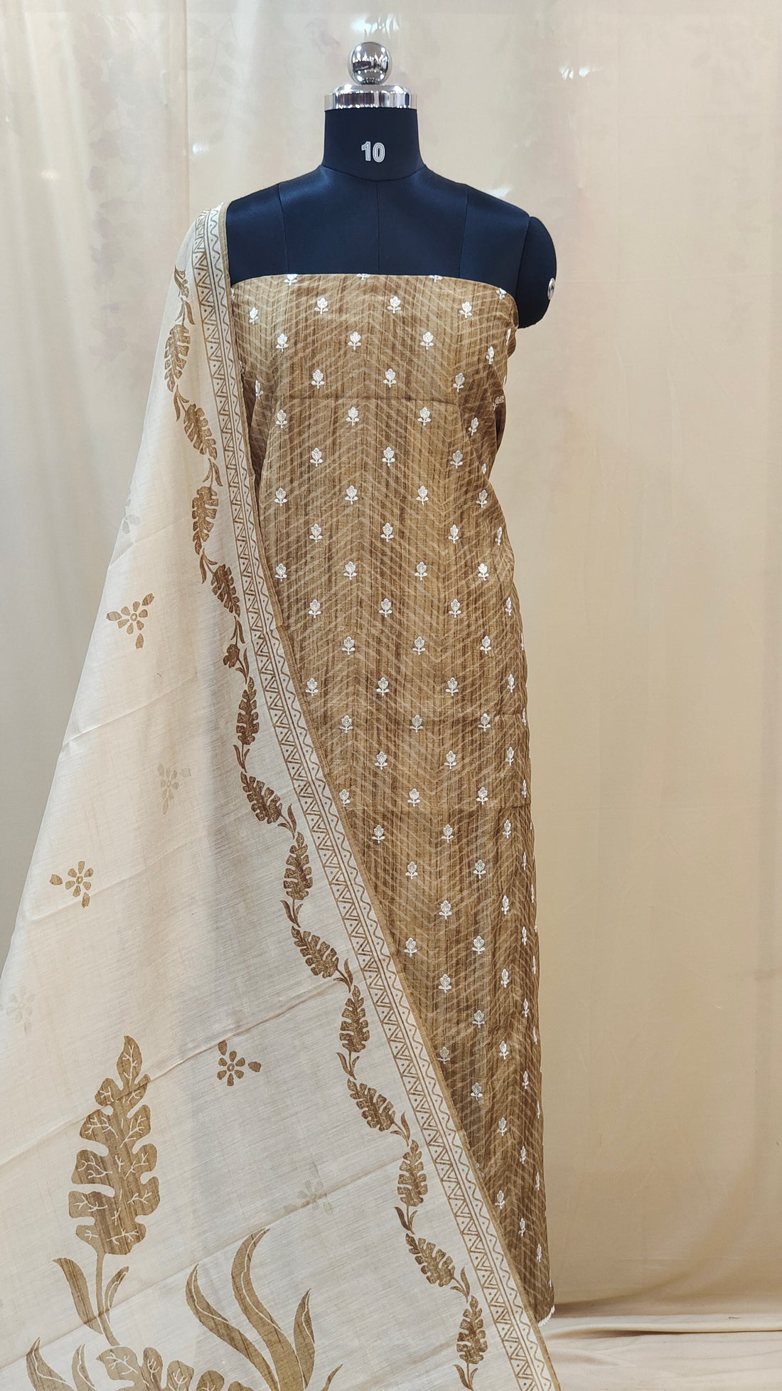 Semi Chanderi Salwar | P0137