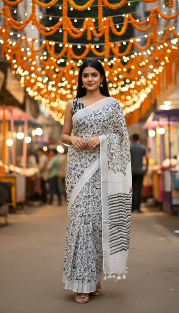 Linen Saree | MT911
