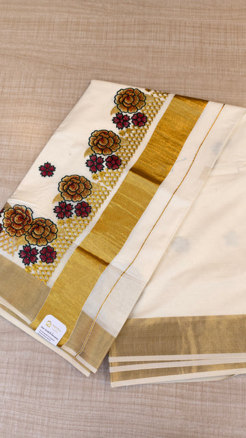 Cotton Kerala Saree | GS463