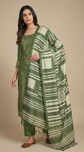 Semi Raw Silk Salwar | P0110