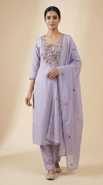 Mul Chanderi Salwar | P1130