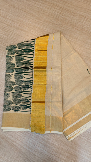 Tissue Kerala Saree | GS493