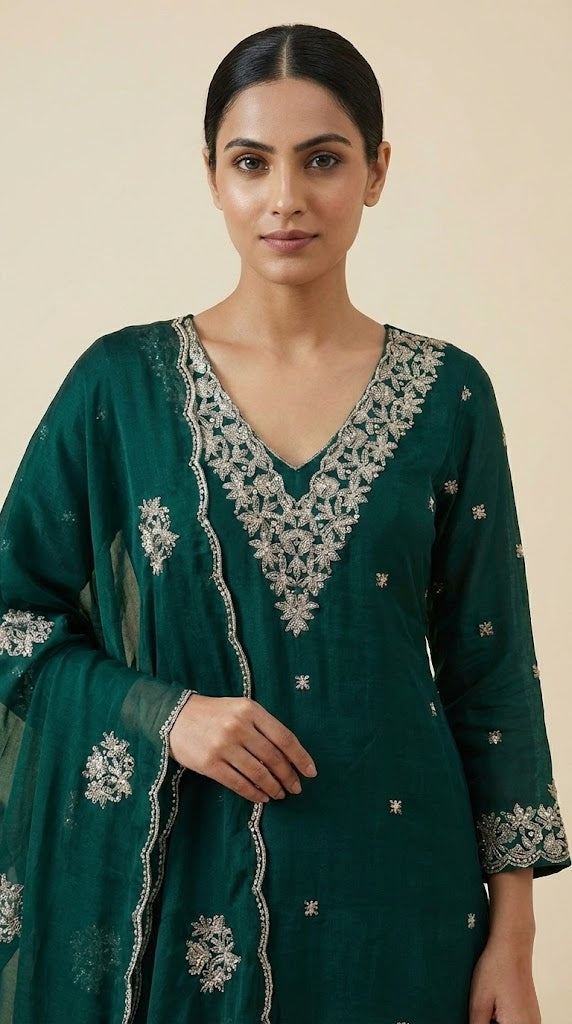 Satin Silk Salwar | P0133