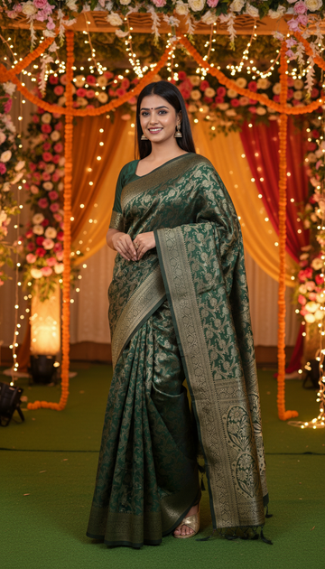 Semi Banarasi Saree| DC914