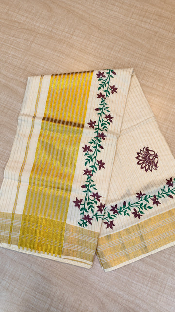 Cotton Kerala Saree | GS488