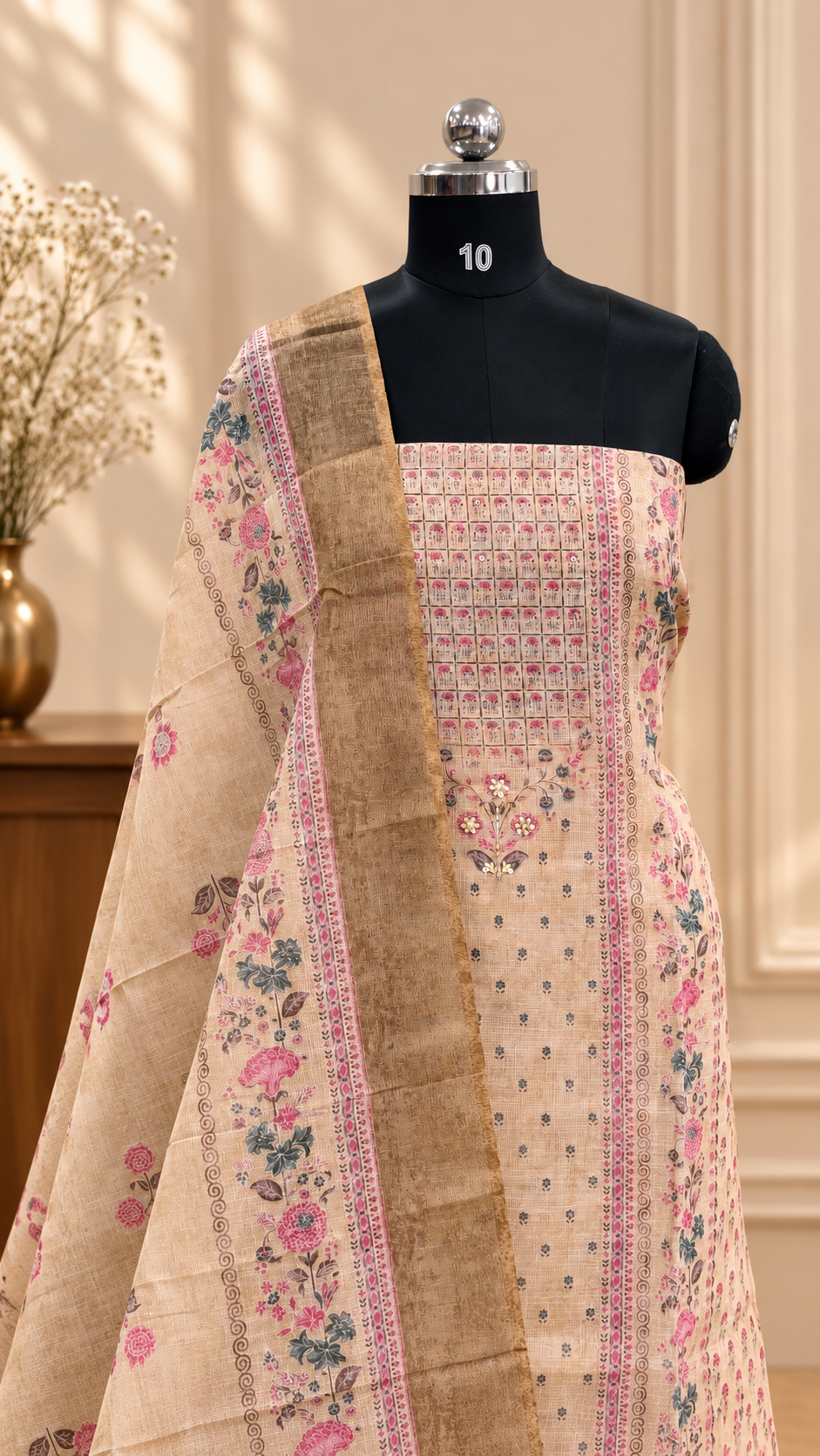 Tissue Linen Salwar | PA212