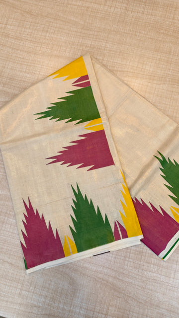 Tissue Kerala Saree | GS464