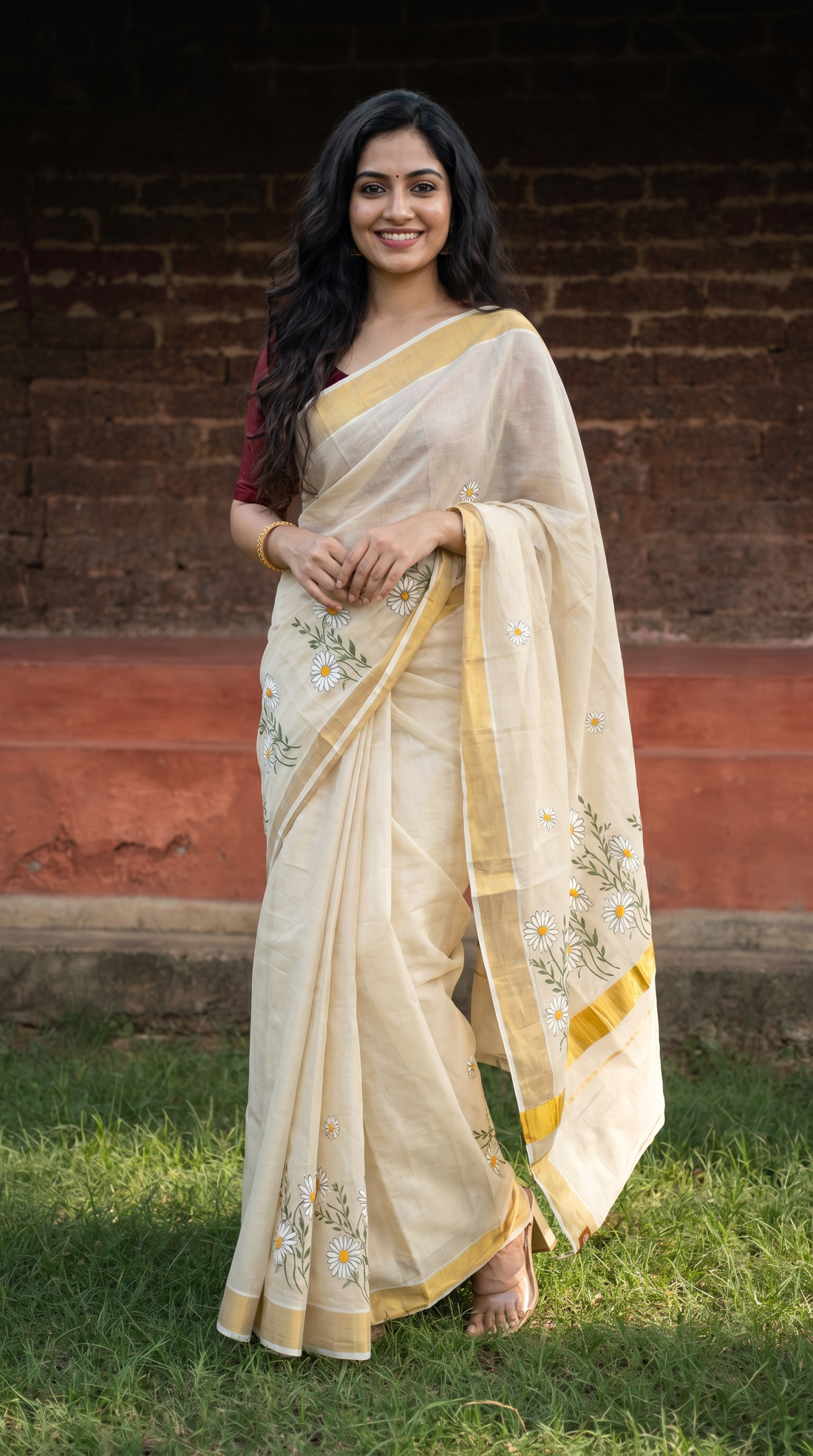 Tissue Kerala Saree | GS256
