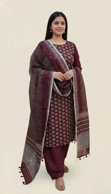 Linen Silk Salwar | P0121