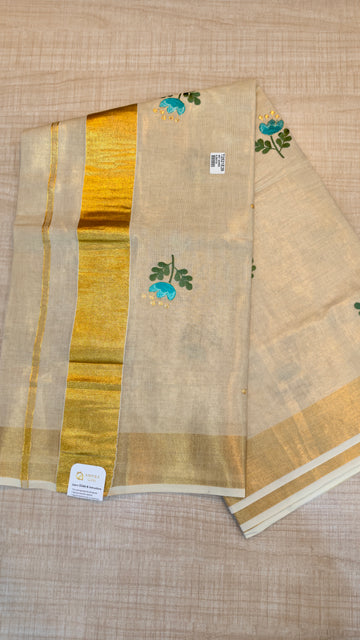 Tissue Kerala Saree | GS476