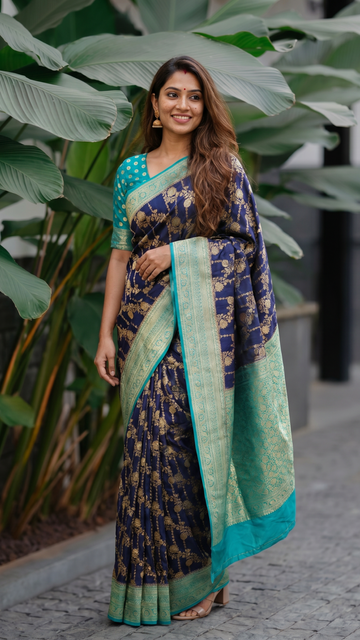 Khadi Georgette Saree | MT919